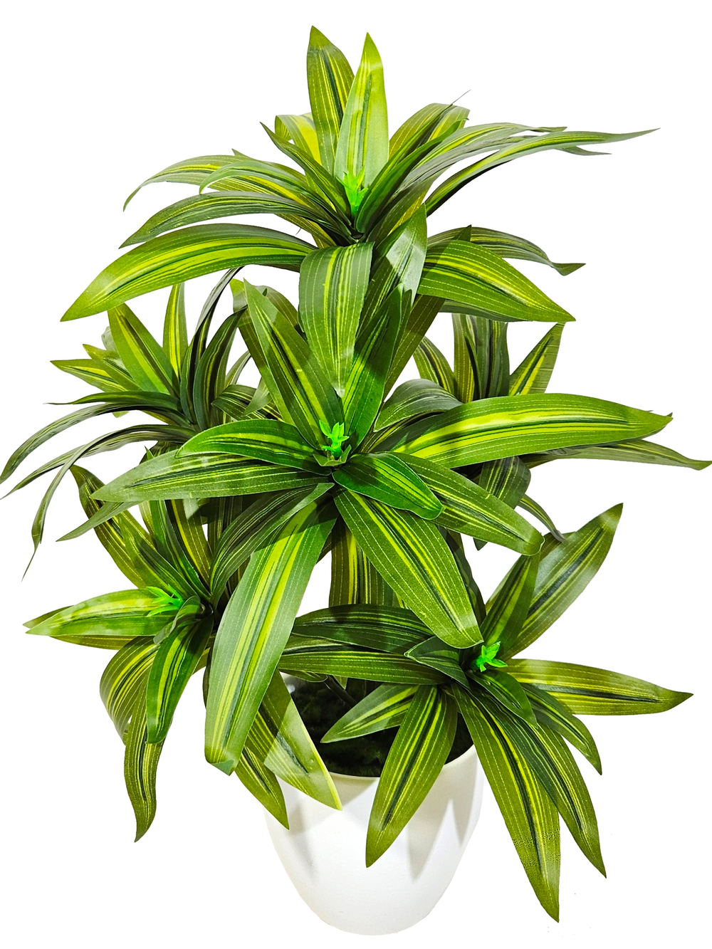 Искусственное растение Драцена Сюрприз зеленая в кашпо