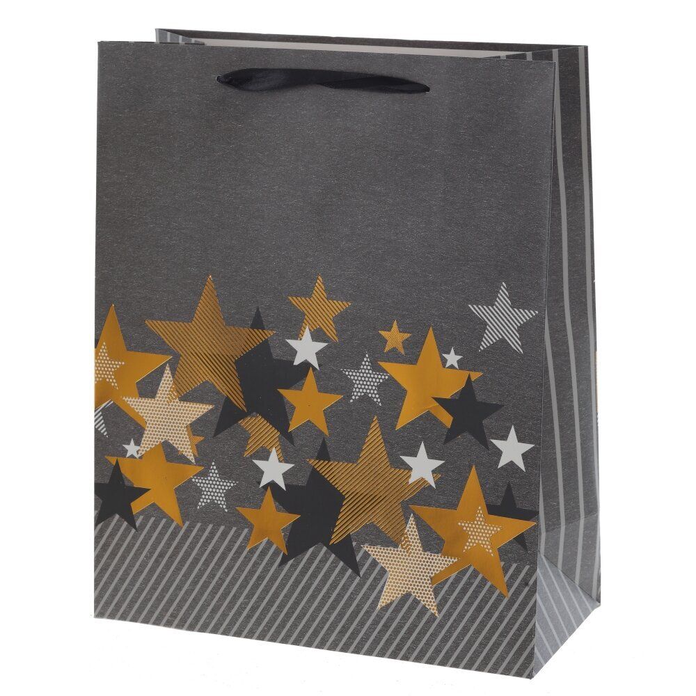 GAEM Пакет подарочный (бумага 210г/м2, блок микс 12шт), L26 W12 H32 см, 4в.