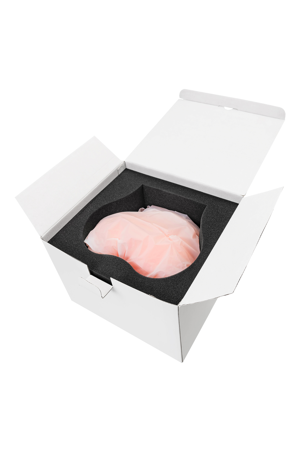 Мастурбатор реалистичный в форме попки, с 2 любовными входами, ТPE, телесный, 3,1 кг (в белой коробк