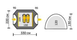 Палатка Talberg Trapper 2