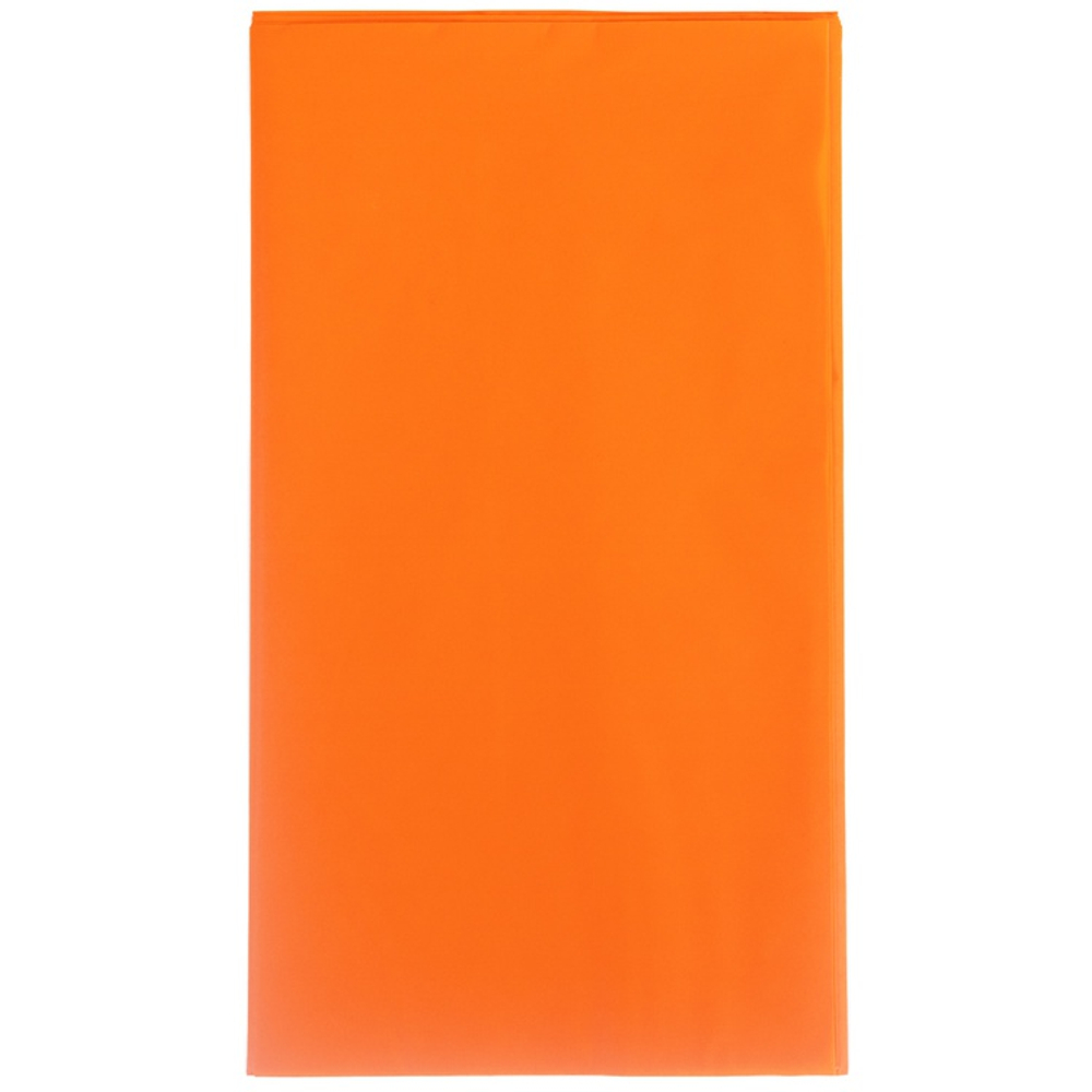 Скатерть полиэтиленовая в оранжевом цвете, 140×275 см