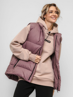 Жилет "НОХО" утеплённый, унисекс, цвет "Лиловая дымка"