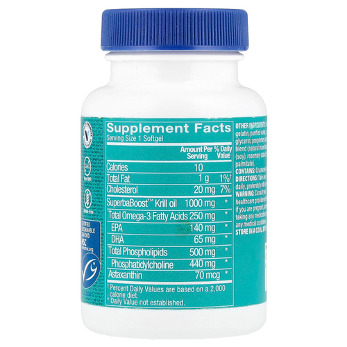 The Vitamin Shoppe, масло криля, 30 капсул