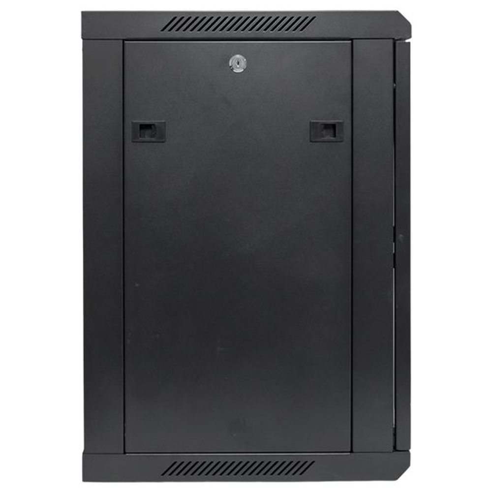 Шкаф настенный 19" TERACOM PRO 12U 600x450 мм дверь стеклянная с замком-ручкой чёрный