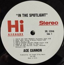 Винтажная виниловая пластинка LP Ace Cannon And His Alto Sax In The Spotlight (USA 1968)