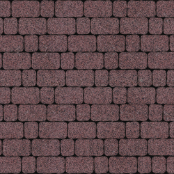 Тротуарная плитка Арена - Гранит+ Красный с черным, комплект из 2 видов плит