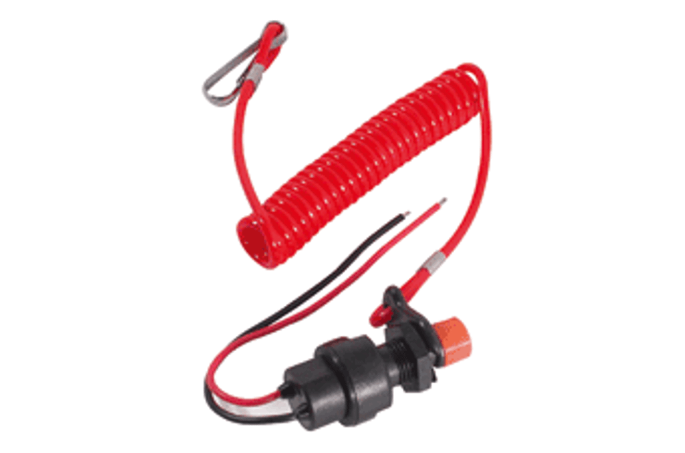 Кнопка с чекой для ПЛМ, замыкание цепи при выдернутой чеке