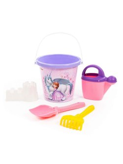 Летний набор для игры в песок.Размер в упаковке 22х21х24см, в сетке (67371-1)