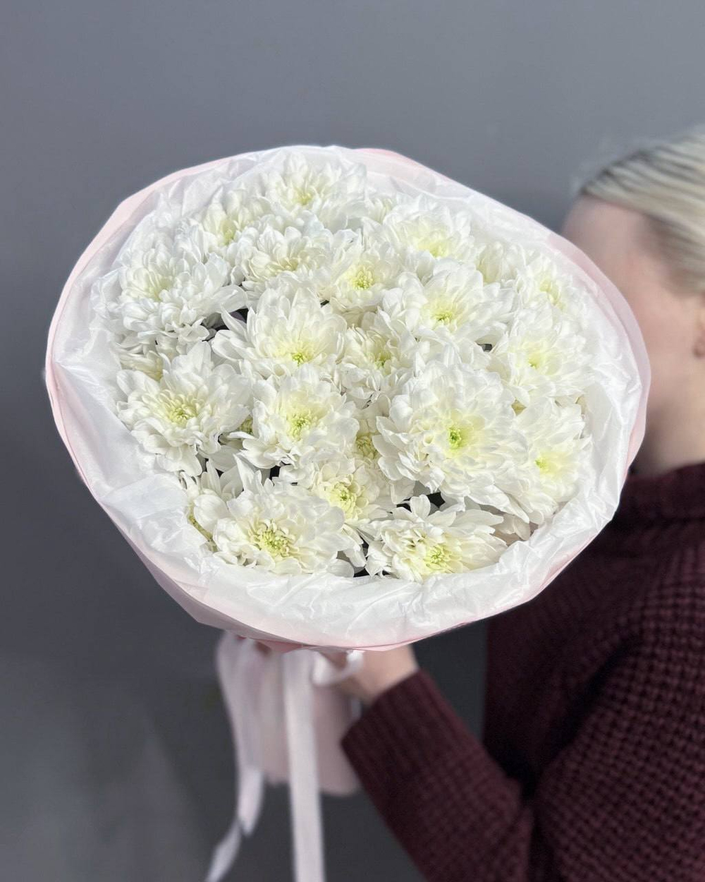 Букет из 5 кустовых хризантем сорта "ALTAY"