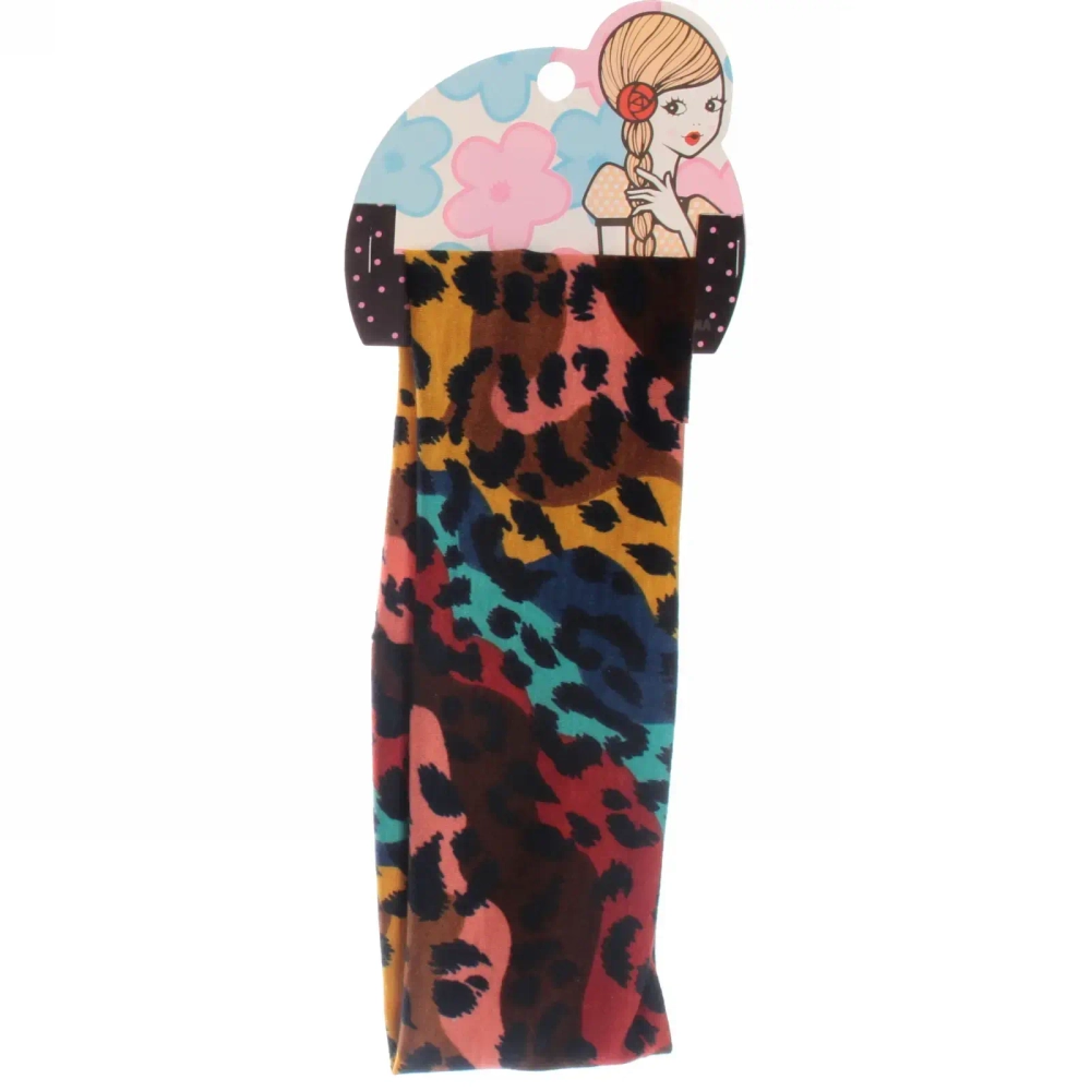 Повязка на голову «Britney Room», принт леопард, микс 4 цвета 20*7см