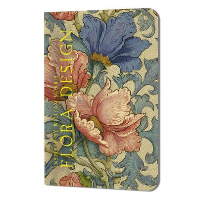 Блокнот "Flora design. Inspired by William Morris. Розовые и голубые цветы" (Контэнт)