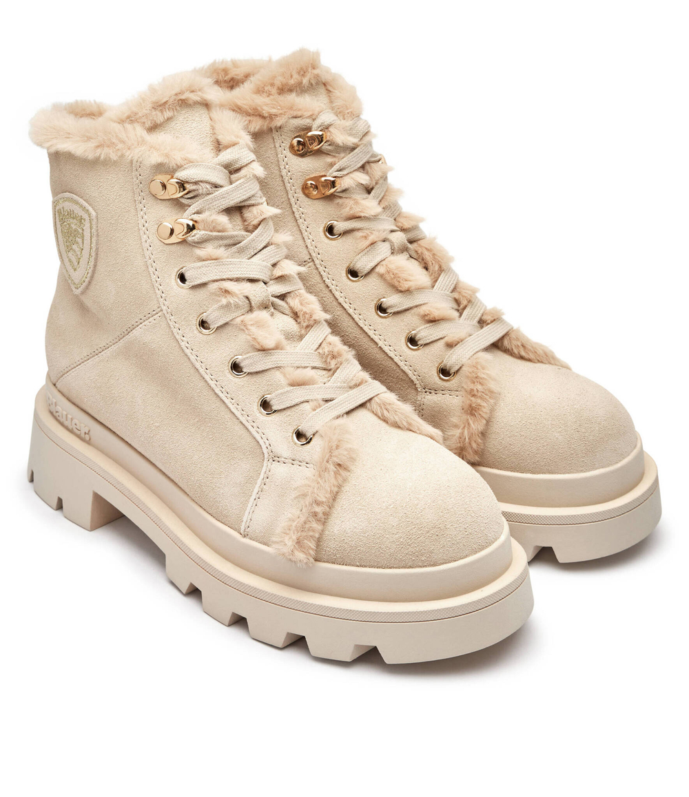 Кожаные трапперы KIMMEL 06 BLAUER - бежевый(F4KIMMEL06 SUE)