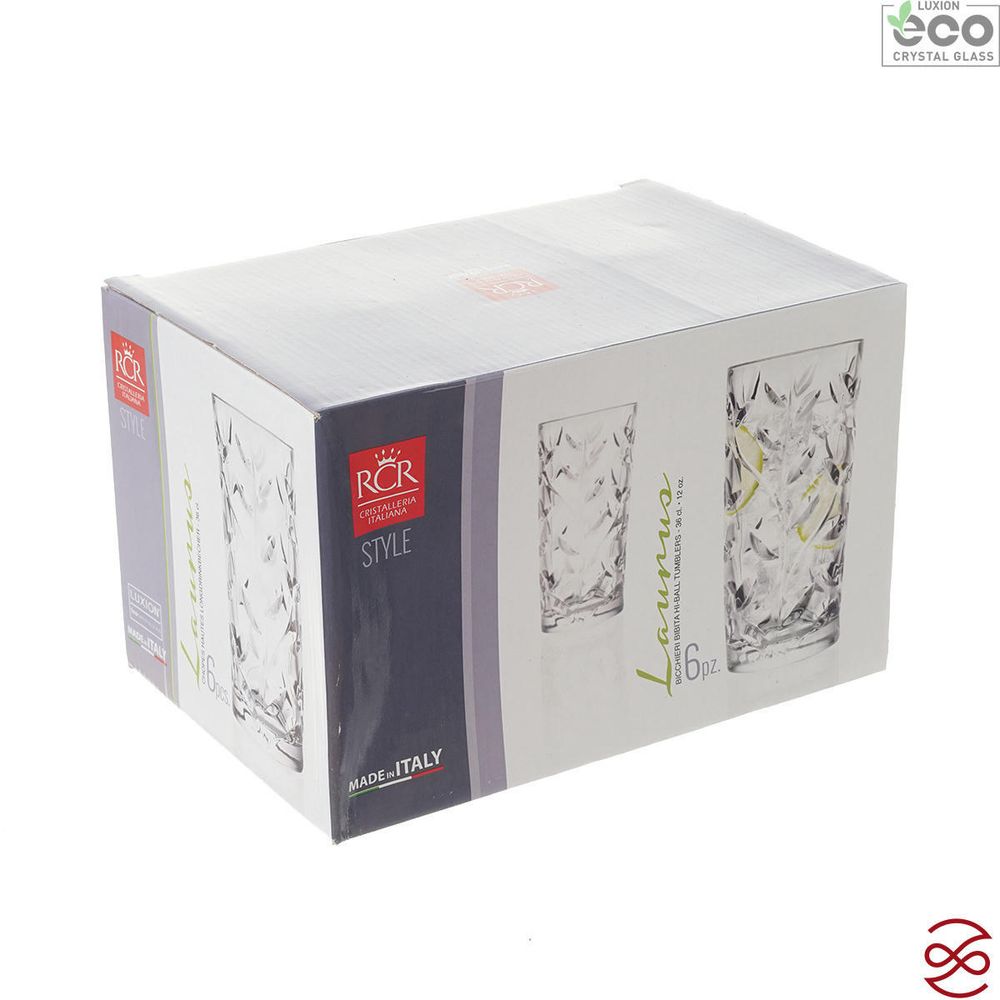 Набор стаканов для воды RCR Laurus 360мл (6 шт)