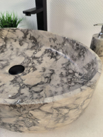 Раковина из мрамора Oval Doreng Grey Big OM-60097 (60*40*14)