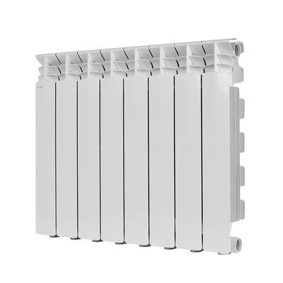Радиатор алюминиевый STOUT Gamma 500 - 8 секций (подключение боковое, цвет белый)