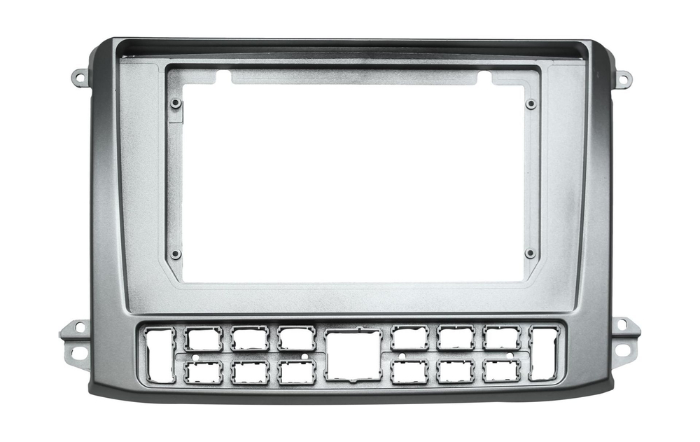 Комплект рамки с разъёмами 10" GAZ Газель НН (NN) 2019-2025+ серебро - Car-Smart 9711S