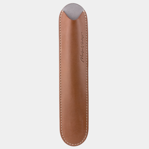 Чехол для ручки Plume из кожи теленка, коричневого цвета