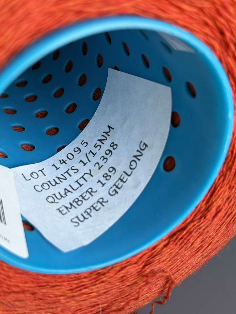 Пряжа Z.Hinchliffe&Sons Supergeelong 1/15 (100% мериносовая шерсть кардная), 1500/100гр, тлеющий уголек