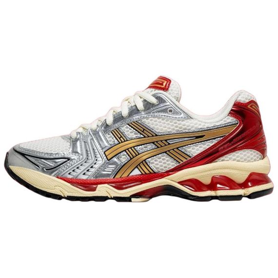 Asics Гель Kayano 14 Беговые кроссовки Низкие Белые серебристые Унисекс