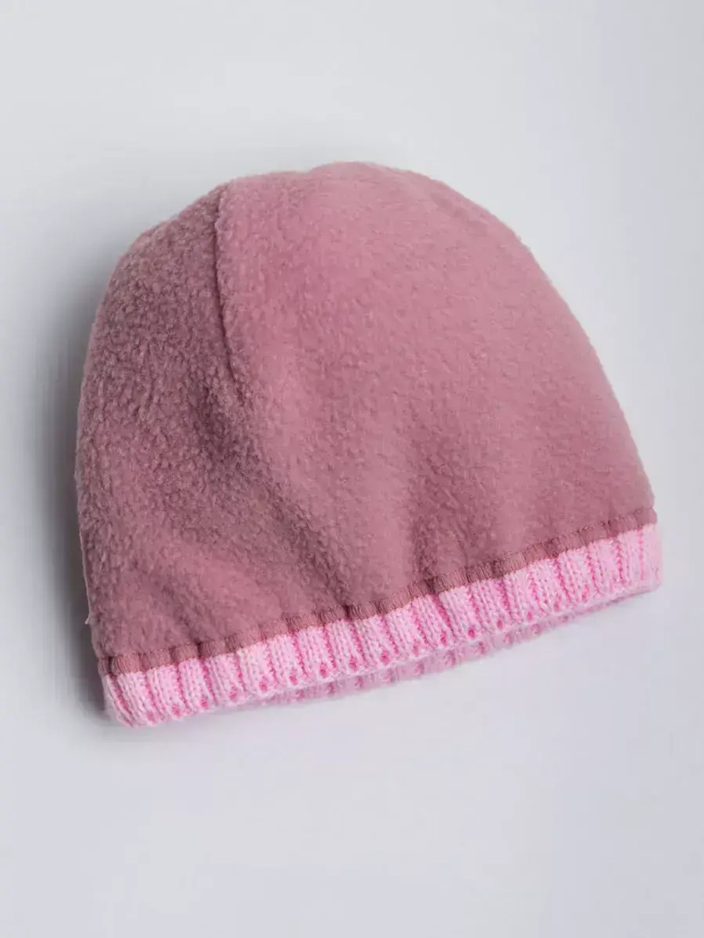 Шапка для девочки зимняя вязаная с помпоном