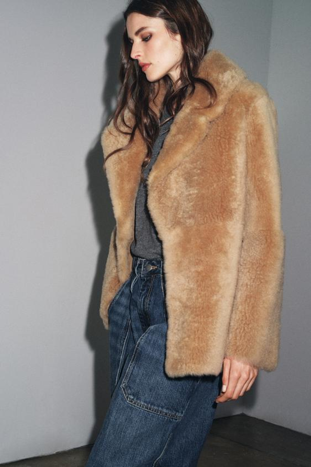 ZARA ДЖИНСЫ-БАЛЛОНЫ — ZW COLLECTION, СИНИЙ