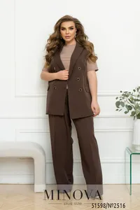 Жилет 2516-шоколадный Minova