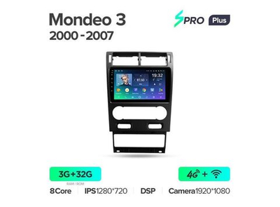Магнитола Teyes SPRO Plus 3-32 Ford Mondeo 3 2000 — 2007 9.0"