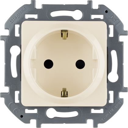 Розетка с заземлением со шторками 16А 250В слоновая кость Inspiria Legrand