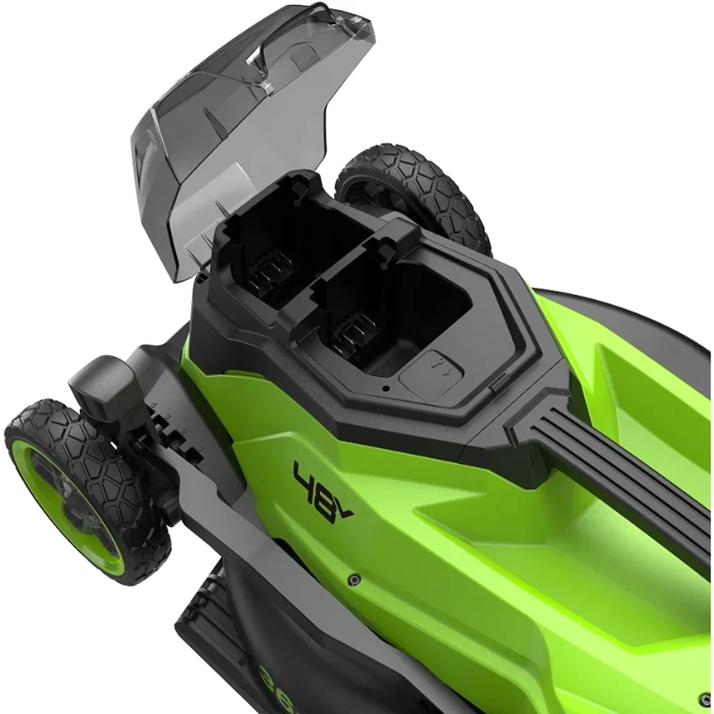 Аккумуляторная газонокосилка Greenworks GD24X2LM361 24В (без АКБ и ЗУ) нож 36 см, 2520707