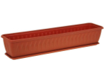Ящик балконный Алиция 1000мм с поддоном (терракот)