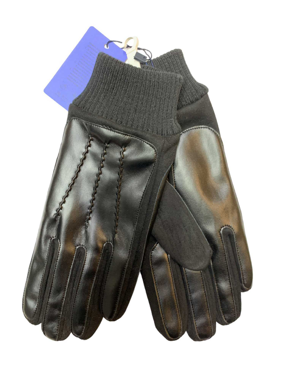 Перчатки. Мужские. Материал верха: Эко кожа. Замша. Подклад: Плюш-флис. Сенсорные.12 шт в упаковке.