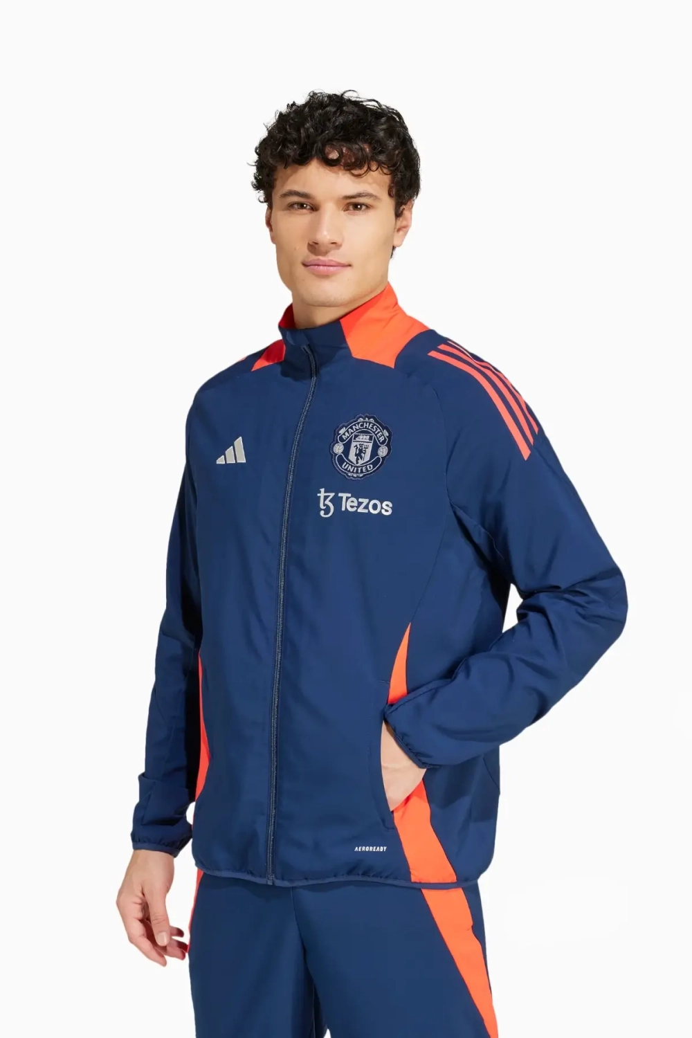 Кофта adidas Manchester United 24/25 Presentation - темно-синий