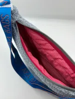 Сумка Aika Bags Долька Мини из барашков мышка с синим