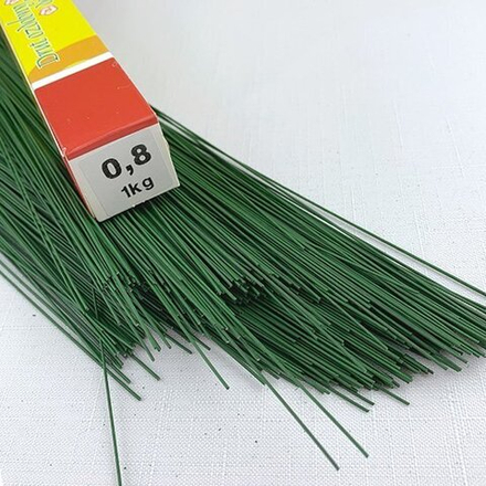 Проволока для гербер зеленая 0.8мм/1кг