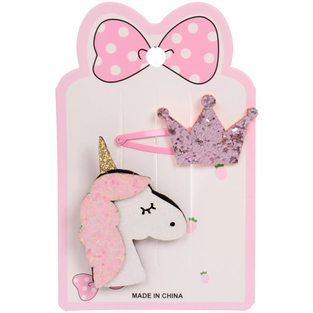 Набор аксессуаров для волос детский с сумочкой «Little Treasure Princess» (2 зажима, сумочка), 11*22 см