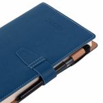Ежедневник датированный 2025, А5, 143х218 мм, BRAUBERG "Journal", под кожу, застежка, органайзер, синий, 115879