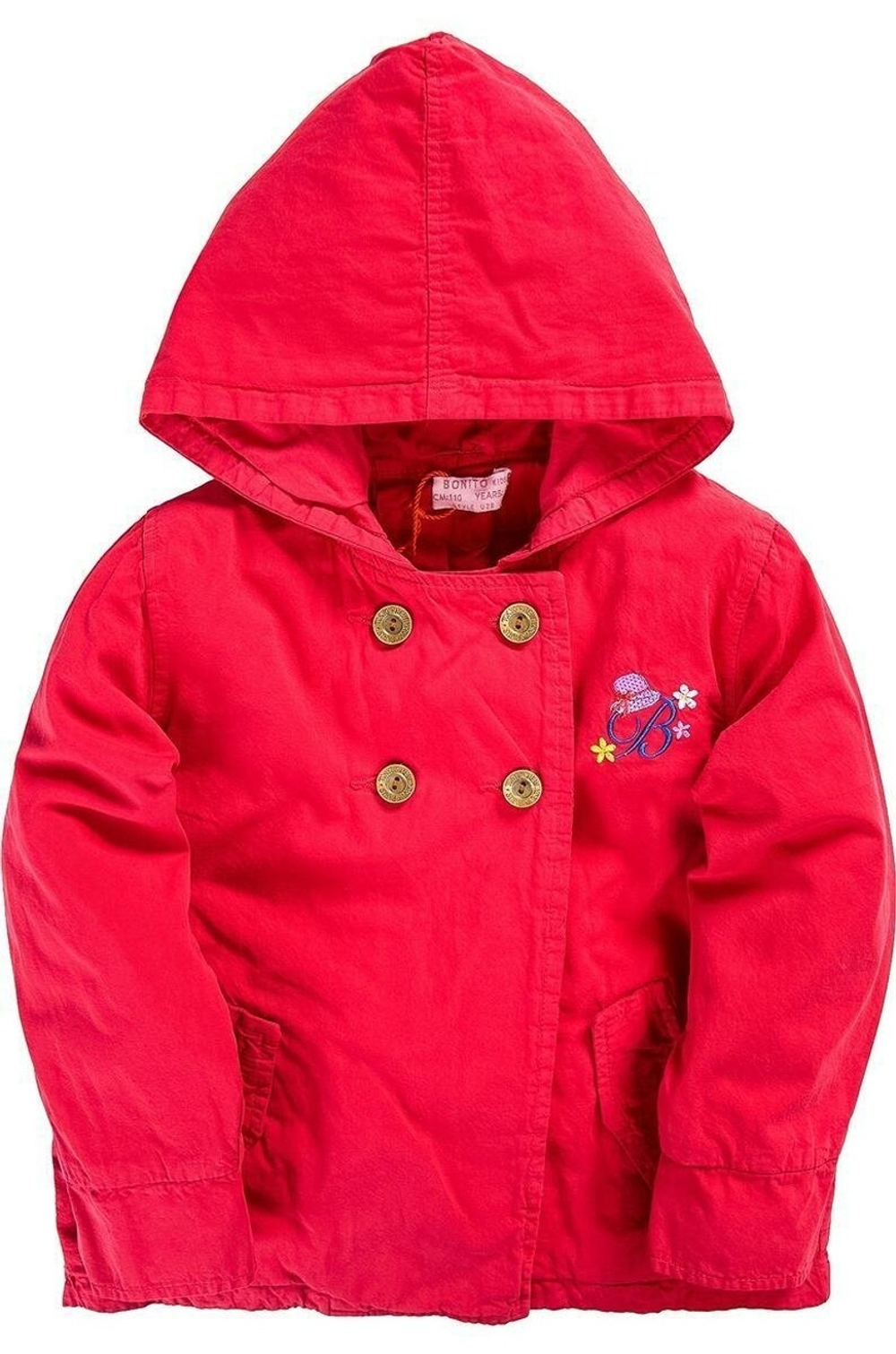 Куртка д/дев р. 116 красн (BONITO KIDS) OP828K