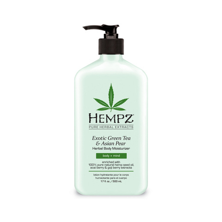 HEMPZ Молочко для тела увлажняющее Зеленый чай и Груша 500ml/ Exotic Green Tea & Asian Pear Herbal Body Moisturizer