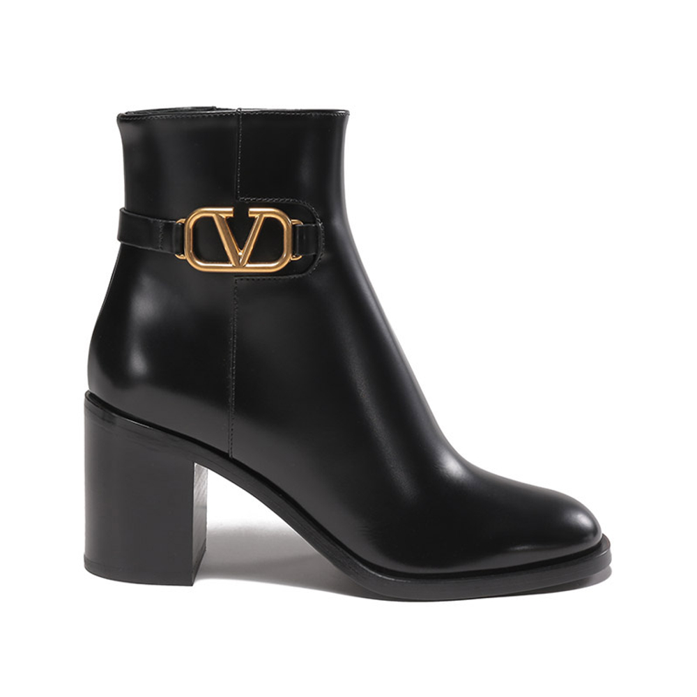 Valentino VLogo Plaque Heeled Ankle Boots Women"s