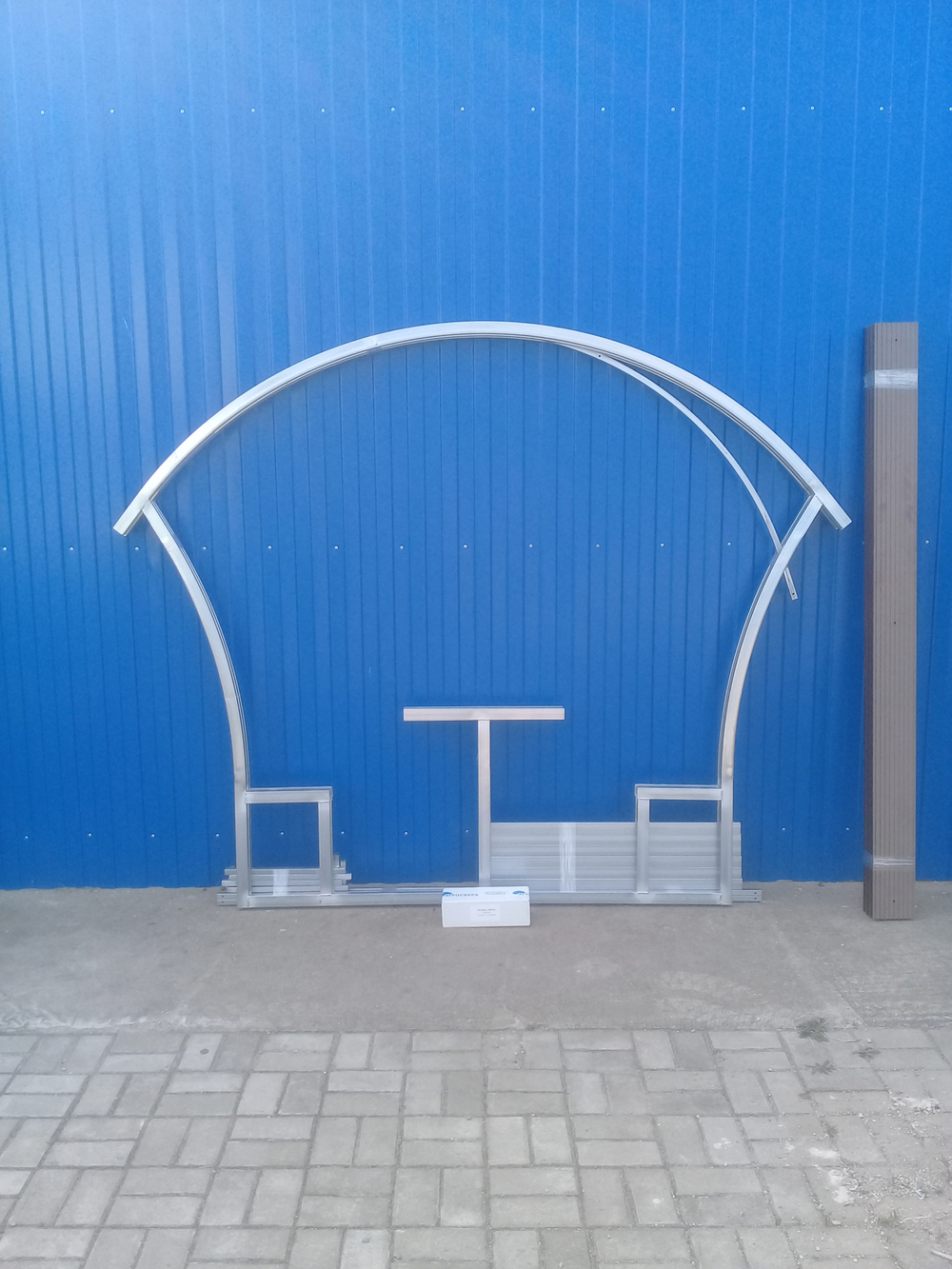 Каркас беседки Астра Агросфера (без СПК)+ доски+крепеж