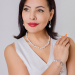 Колье Fiore Luna String of Pearls Сarabiner BL4506 S