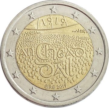 2 евро 2019 Ирландия «100 лет первому заседанию Дойл Эреан»
