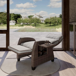 Кресло-реклайнер плетеное из ротанга Гранд Патио Grand Patio Greige