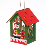 Сувенир с подсветкой «Новогодний домик» 9*7,5*12 см, микс