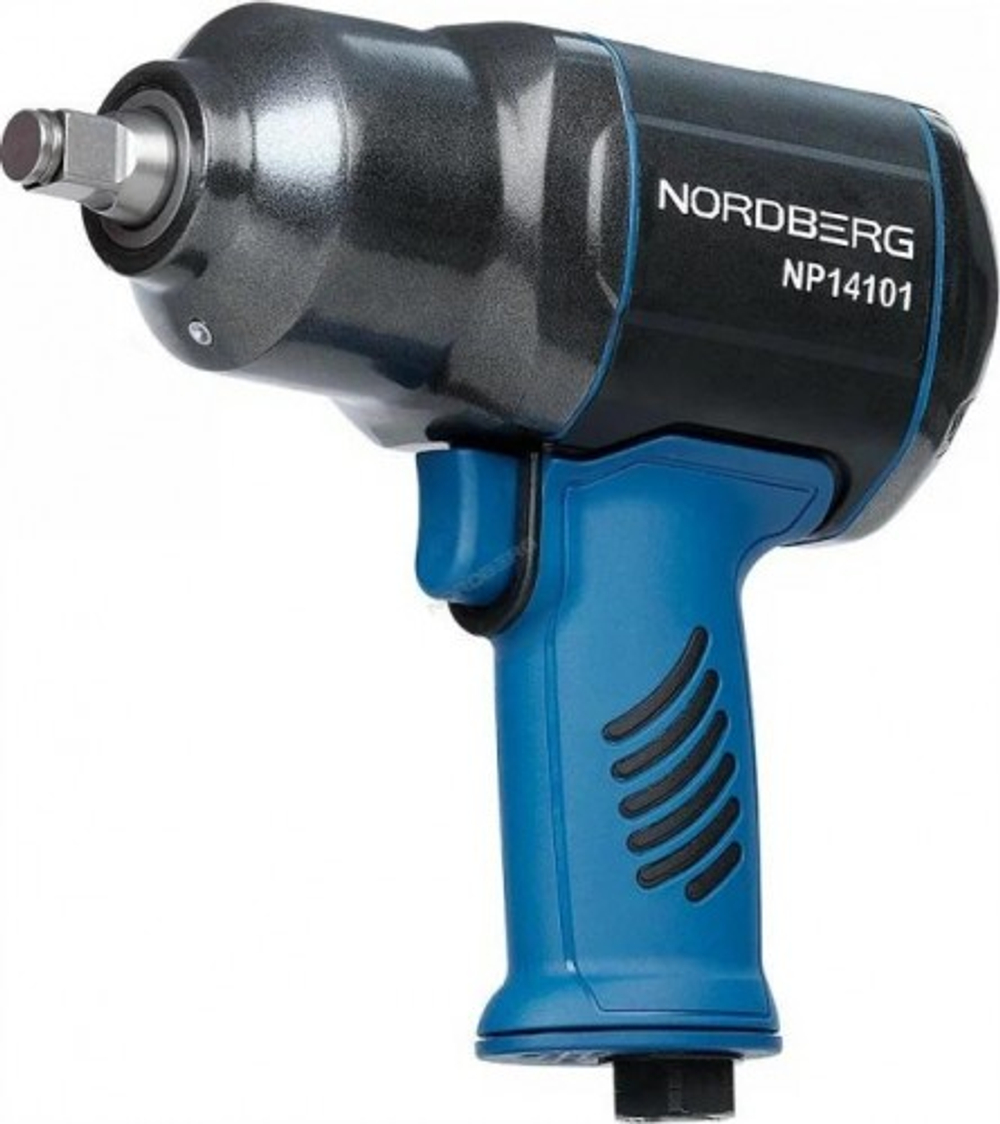 Гайковерт пневматический NORDBERG NP14101K ударный 1/2", 1300нм, с глубокими головками в кейс ЦБ-00017079