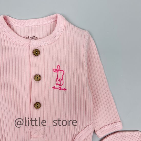 Слип "Original" из фактурного хлопка, Нежно-розовый