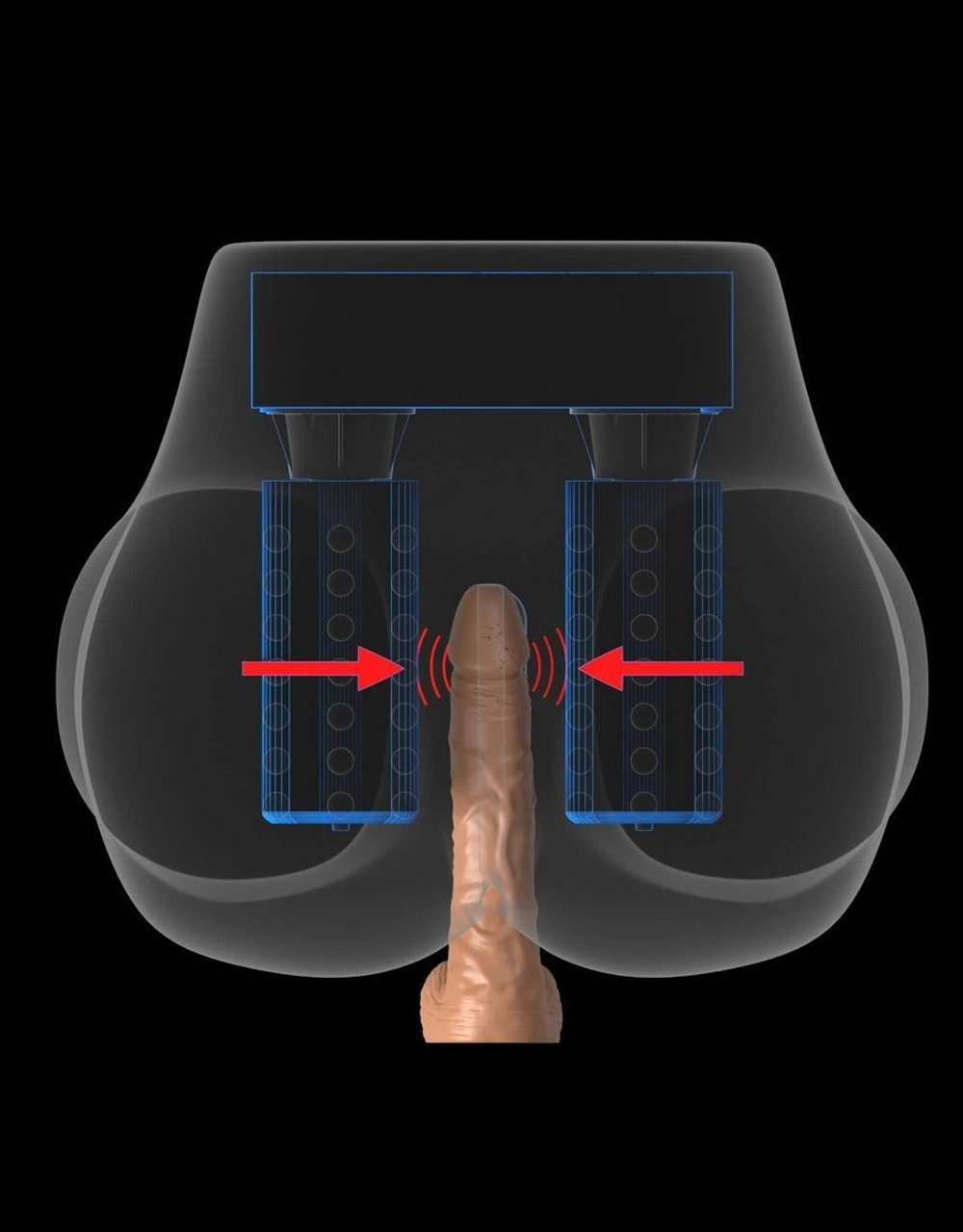 Вагина с вибрацией и вращением Milk Me Silly (Цвет: телесный)