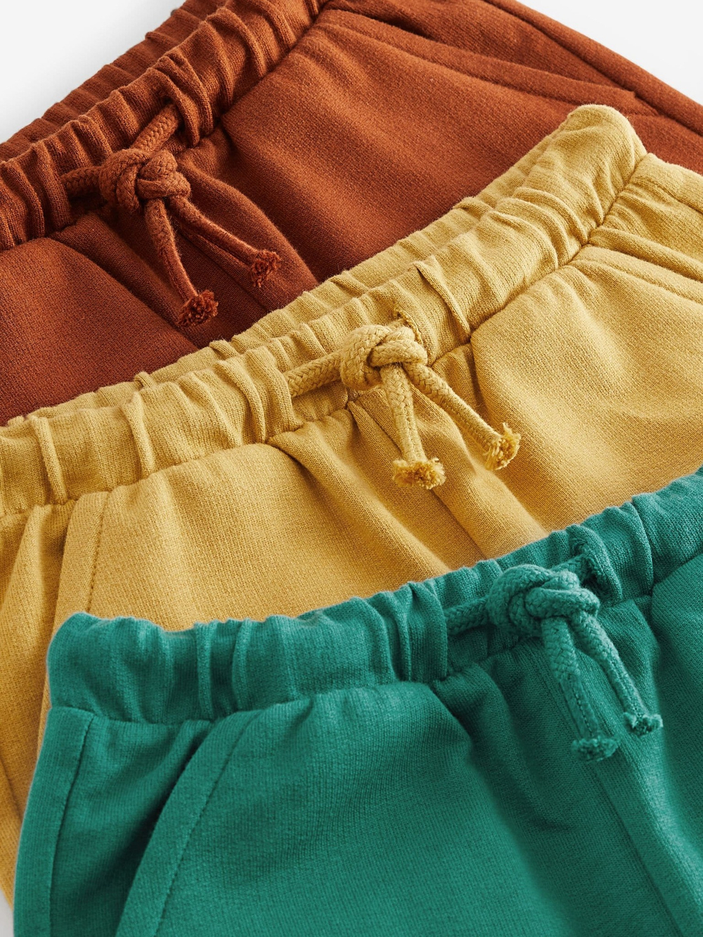 Шорты для мальчика Next C92-794, 3 шт., Зеленый, Желтый, Кирпичный