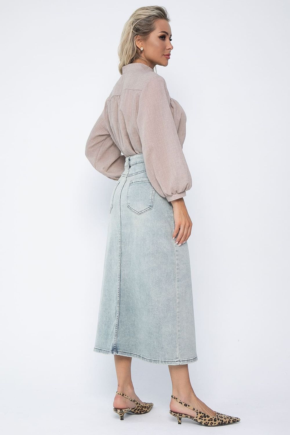 Юбка Мюнхен (голубо-зеленая) Ю13644-4М LT Collection