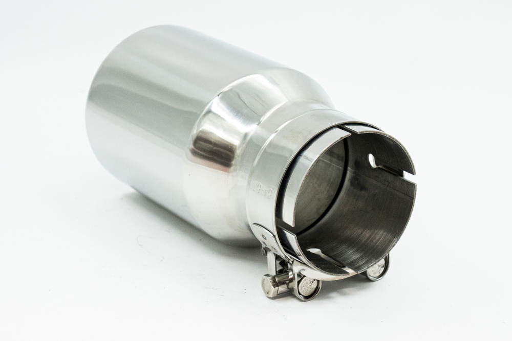 Насадка на глушитель AFM1-57-76 полированная прямая